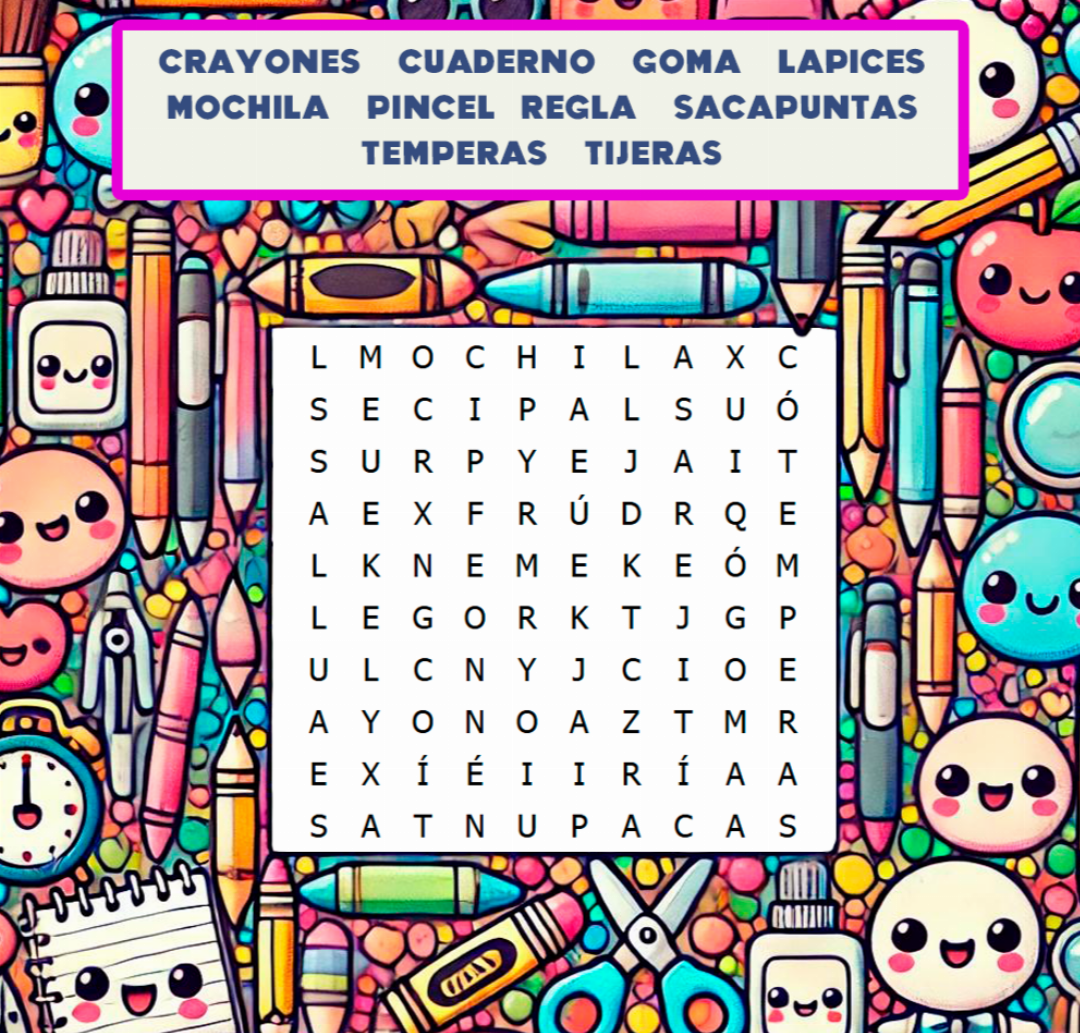 Sopa de útiles
